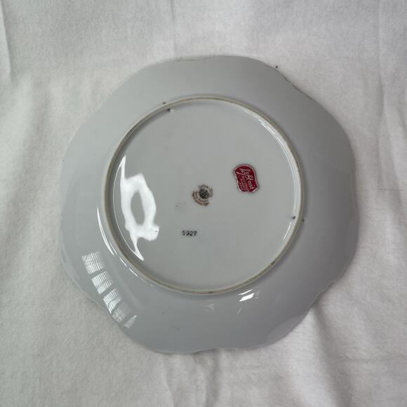 Mid Century 1960's Lefton China 5927 Fruit Pattern Decoration Hand Painted Plate - Picture 3 of 4